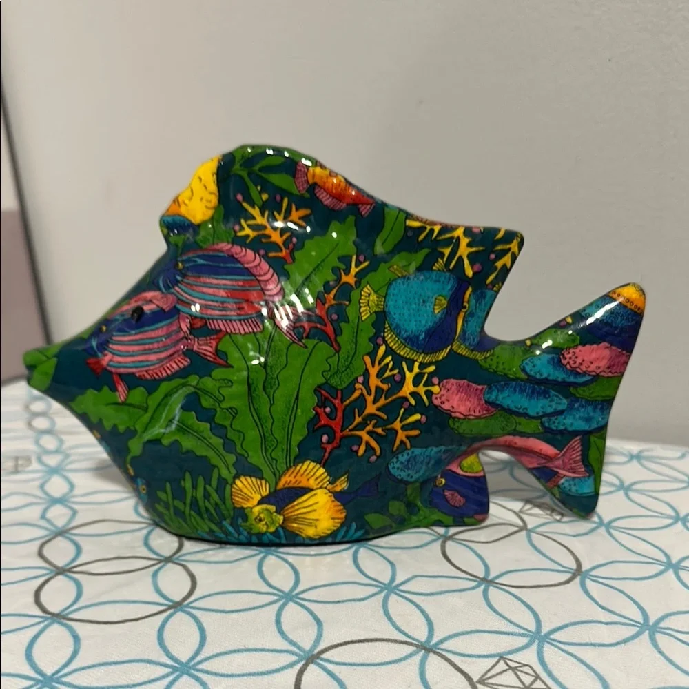 Colorful Ceramic Fish Decor